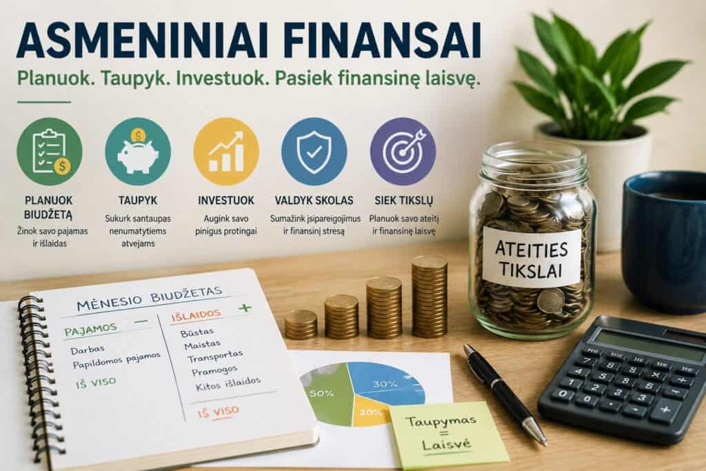 Asmeniniai Finansai – Kaip Valdyti Pinigus, Taupyti ir Planuoti Ateitį