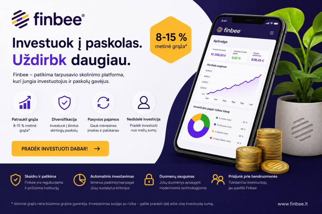 finbee investavimas reklaminis