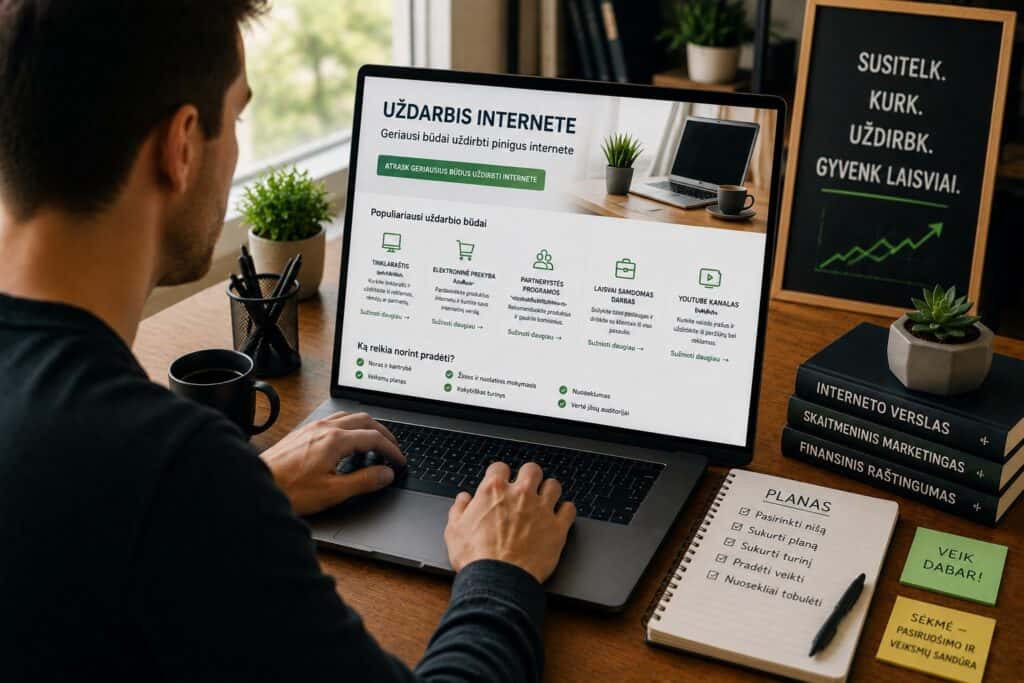 Uždarbis internetu