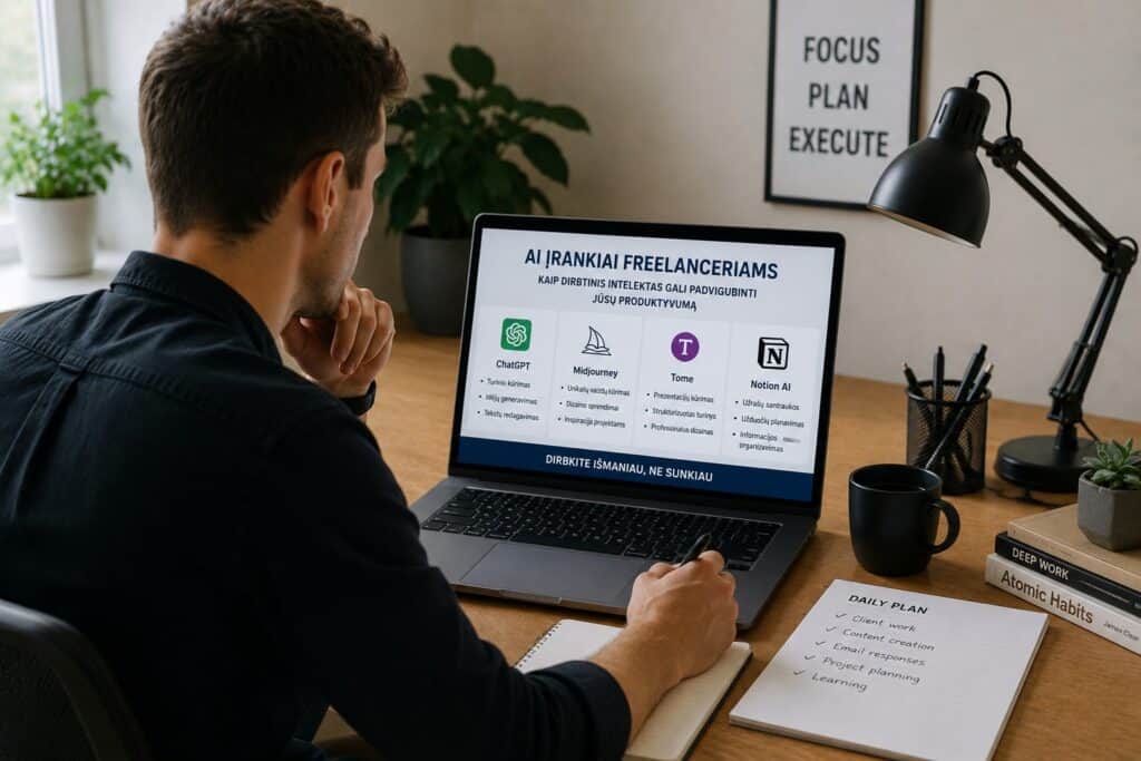 AI įrankiai produktyvumui didinti