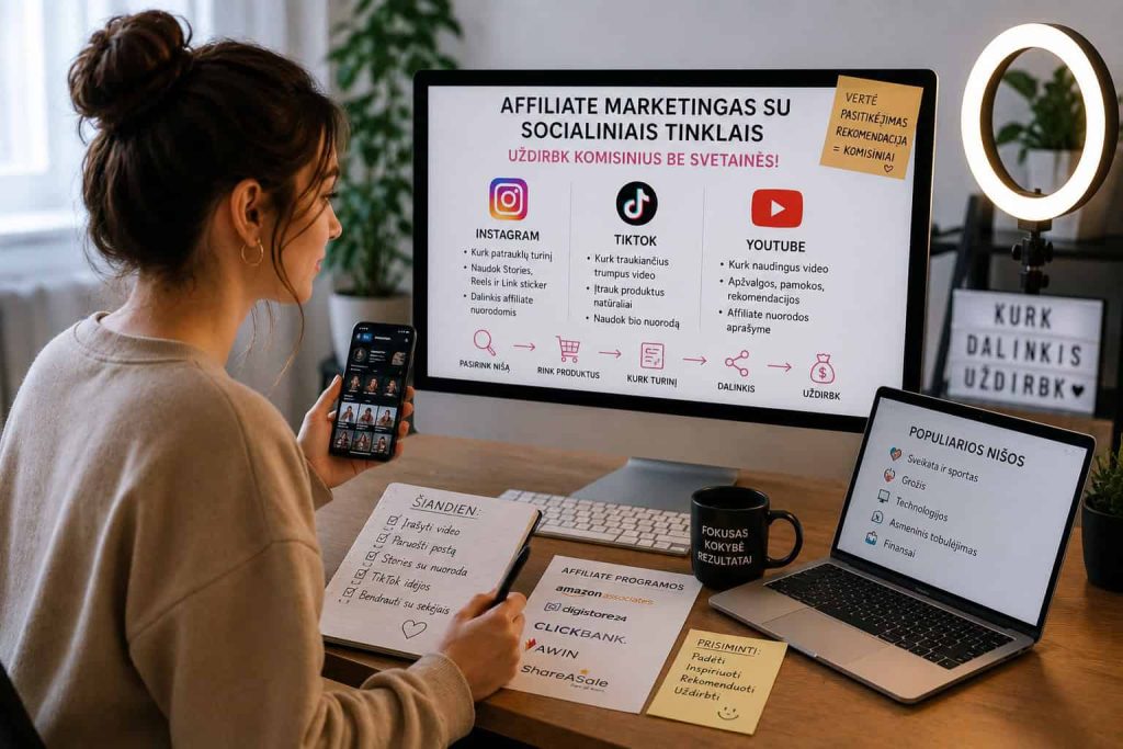 Affiliate marketingas su socialiniais tinklais