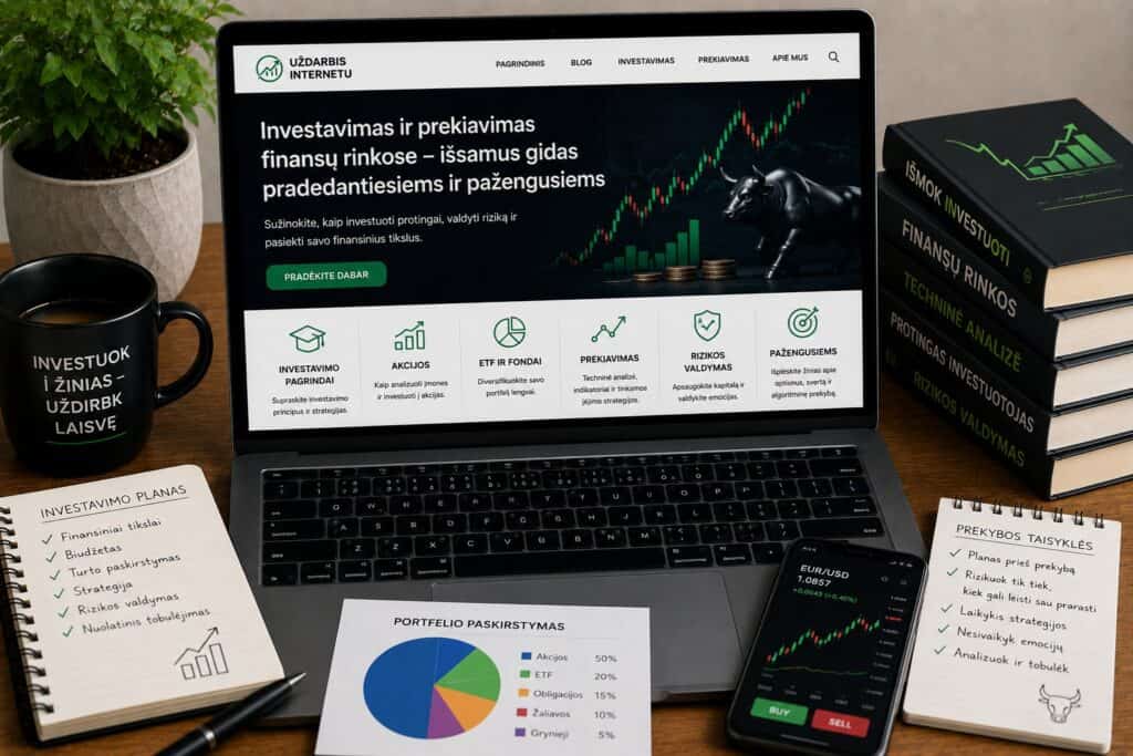 Finansų investavimo darbo stalas