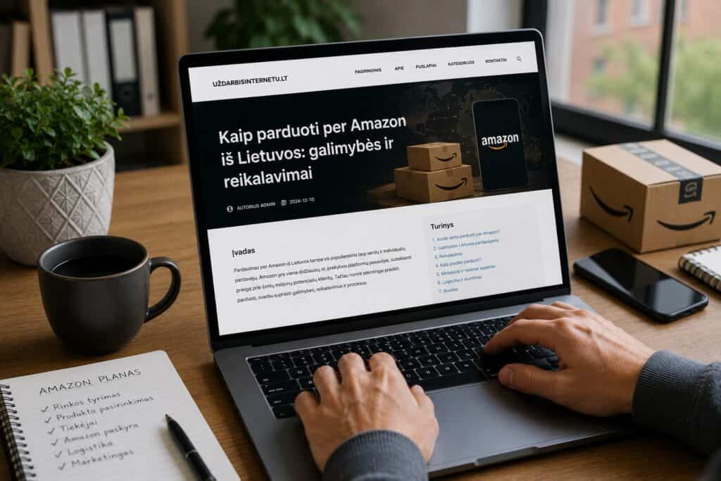 Kaip parduoti per Amazon iš Lietuvos