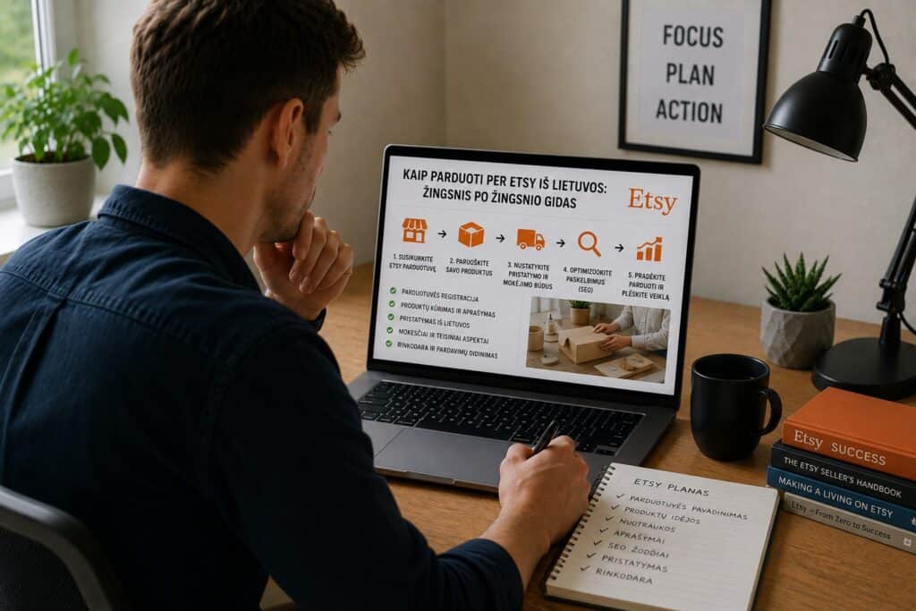 Kaip parduoti per „Etsy iš Lietuvos