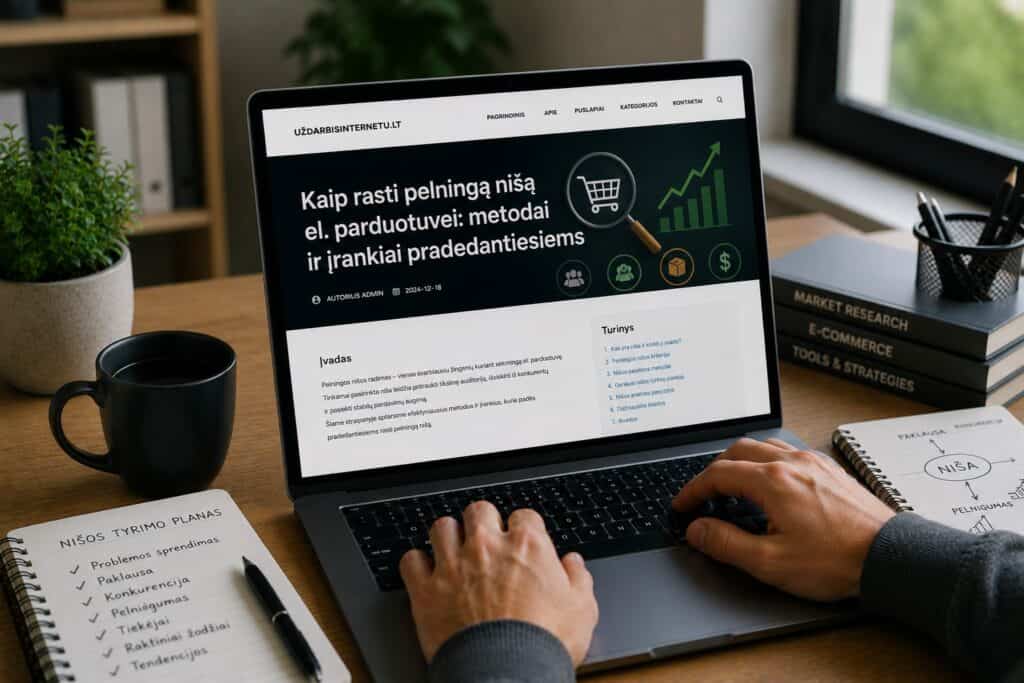 Kaip rasti pelningą nišą el. parduotuvei
