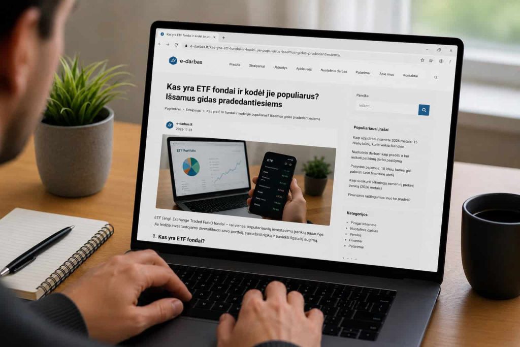 Kas yra ETF fondai ir kodėl jie populiarūs