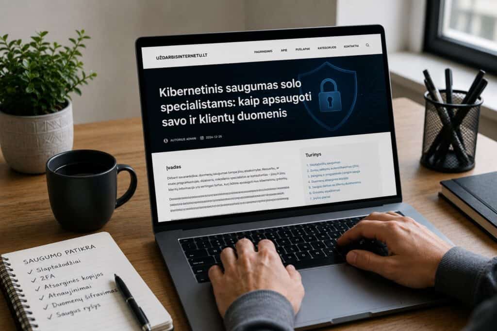 Kibernetinis saugumas freelanceriams