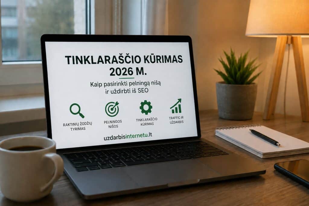 Tinklaraščio kūrimas 2026 m