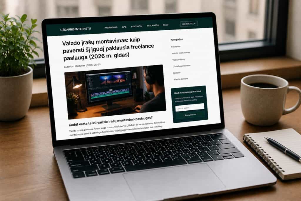 Vaizdo įrašų montavimas