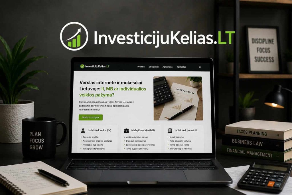 Verslas internete ir mokesčiai Lietuvoje 2026